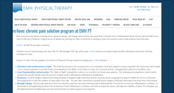 Desktop Screenshot of emhphysicaltherapy.com