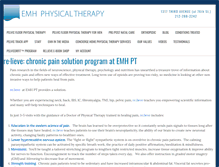 Tablet Screenshot of emhphysicaltherapy.com
